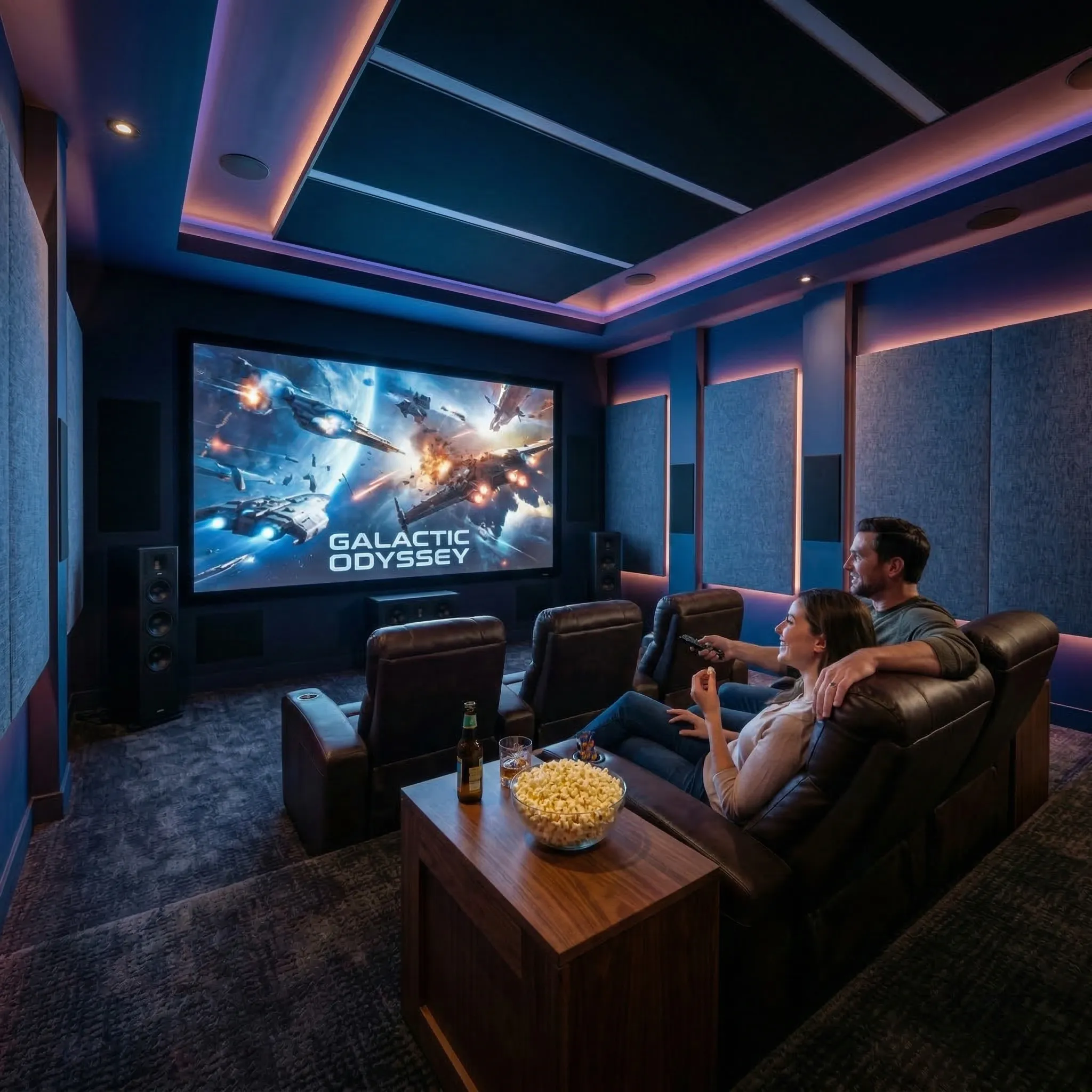 Comparte snacks en la sala de cine