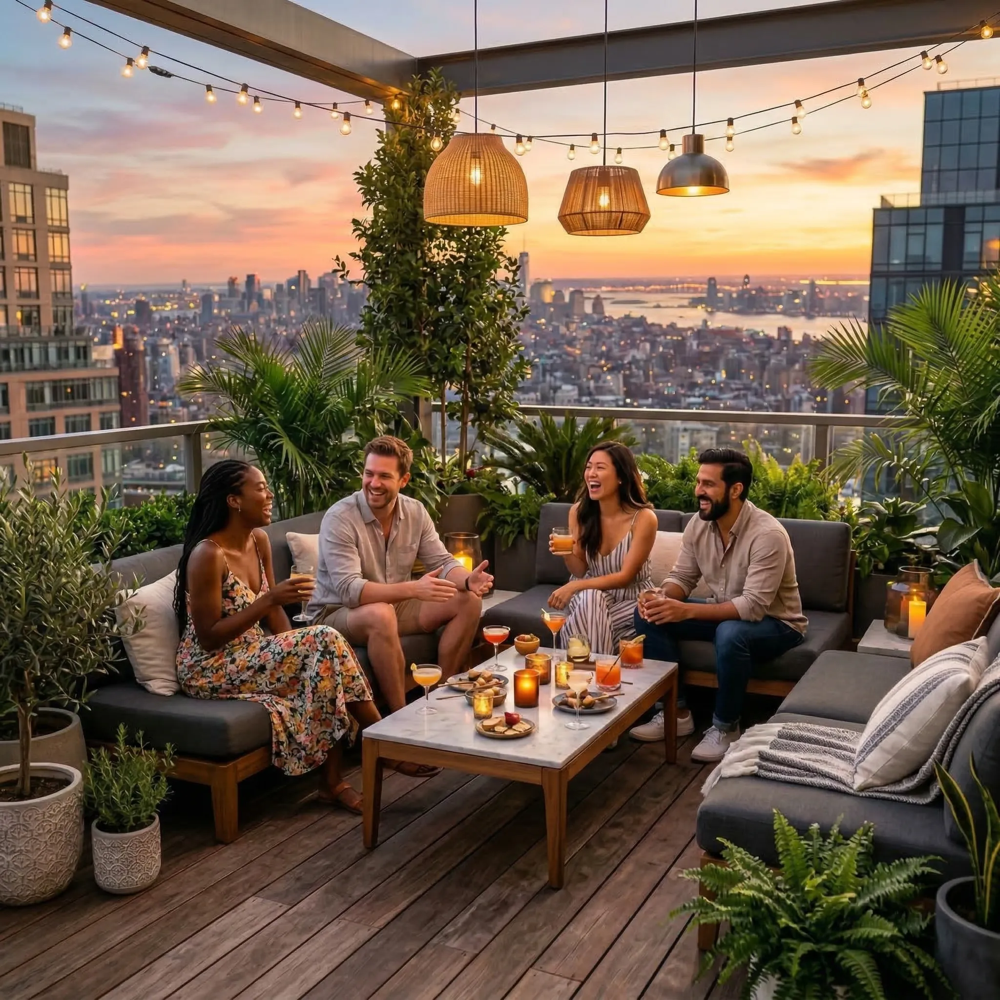 Disfruta en el rooftop de tu edificio